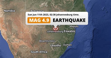 south africa earthquake 2026 response